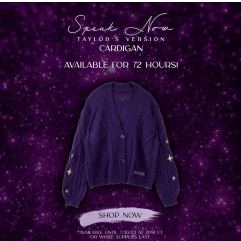 Taylor Swift Speak Now Cardigan